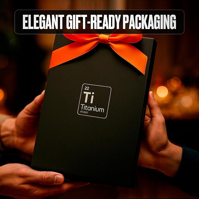 Titanium Cutting Board β Pure Titanium Chopping Board for Kitchen β Non-Toxic, Microplastic-Free, Double-Sided, Dishwasher Safe, Durable Metal Cutting Board