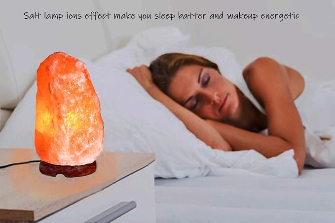 LN-09 Natural Himalayan Crystal Rock Sea Salt Lamp Air Purifier 19~25 lbs, Hymilain Pink Large Lamps, Night Light, UL Listed Cord w/Dimmer Control Switch, Quality Gift Packaging