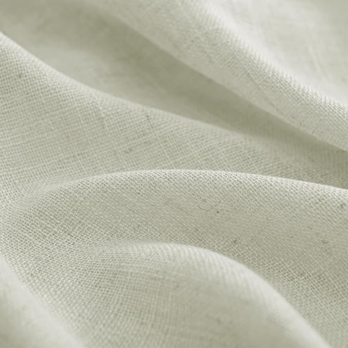 Joydeco Linen Curtains 72 Inch Length 2 Panel Sets,Light Filtering Curtains for Bedroom 52 Inch Wide Living Room Drapes with Back Tabs & Rod Pockets (W52 x L72 Inch, Oatmeal)