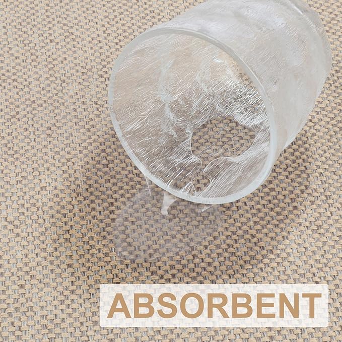 LEKEEPGO Door Mat 36"x59", Non Slip Door Mat Indoor Entrance, Rubber Backing Front Indoor Door mat Washable Absorbent Low-Profile Entryway Entry Resist Dirt Inside Door Mats, Khaki