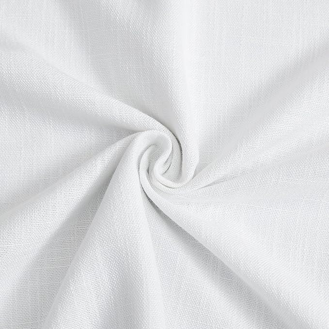 Vision Home White Pinch Pleated Full Blackout Curtains 60 inch Wide Thermal Insulated Window Panels 112 inch for Bedroom Living Room Darkening Pinch Pleat Drapes with Hooks Back Tab 60" Wx112 Lx1