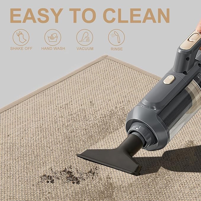 LEKEEPGO Door Mat 17"x29", Door Mat Indoor Entrance, Non Slip Rubber Backing Front Door Mat Washable Absorbent Inside Door Mat Low-Profile Doormat Entryway Mat Resist Dirt Indoor Door Mat, Khaki