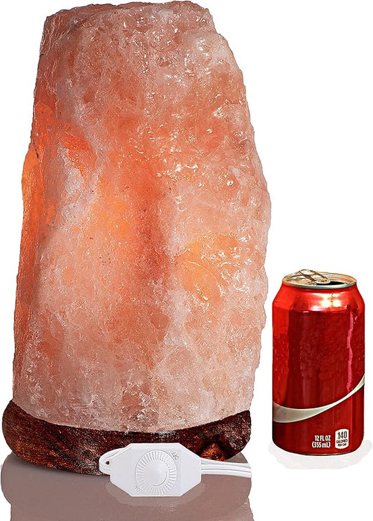 LN-09 Natural Himalayan Crystal Rock Sea Salt Lamp Air Purifier 19~25 lbs, Hymilain Pink Large Lamps, Night Light, UL Listed Cord w/Dimmer Control Switch, Quality Gift Packaging